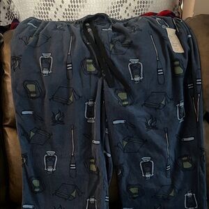 Croft & Barrow Navy Patterned Sweatpants